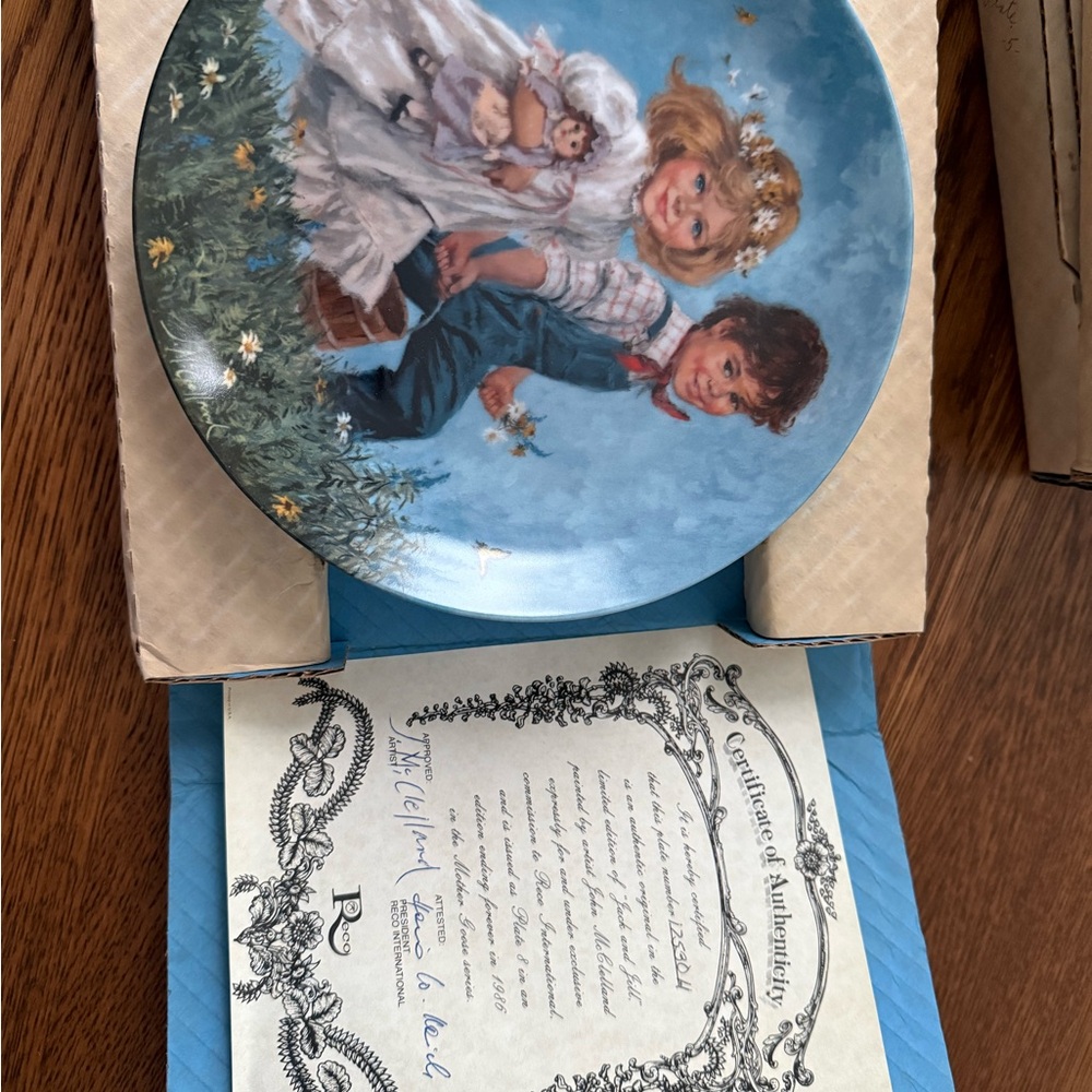 Decorative Plate with Children and Angel